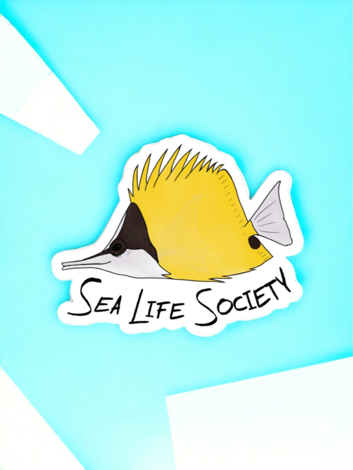 Long Nose Butterfly Fish Sticker