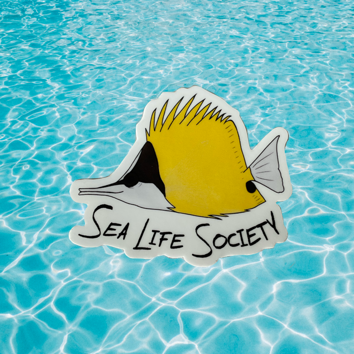 Long Nose Butterfly Fish Sticker